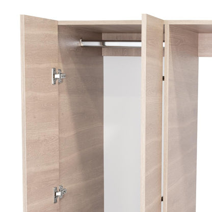 Closet Isvela Bardolino Y Blanco Con Espacio Para Tv De 46"