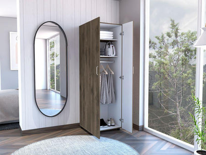 Closet Arenha Nogal Y Blanco