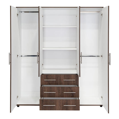 Closet Mureya Nogal Y Blanco