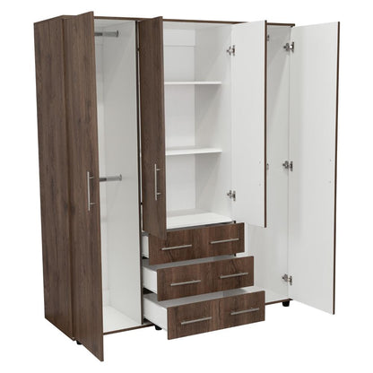 Closet Mureya Nogal Y Blanco