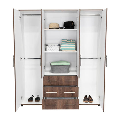 Closet Mureya Nogal Y Blanco