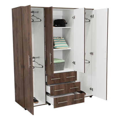 Closet Mureya Nogal Y Blanco