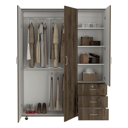 Closet Zevida 180  Bellota Y Blanco