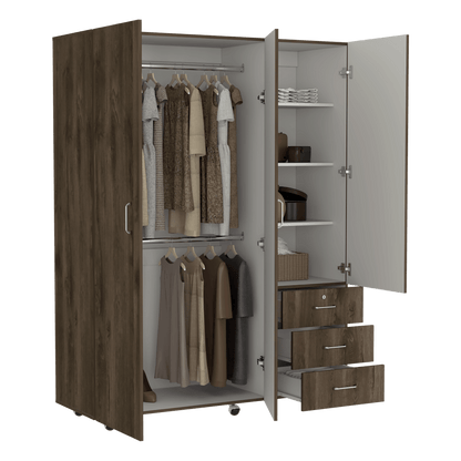 Closet Zevida 180  Bellota Y Blanco