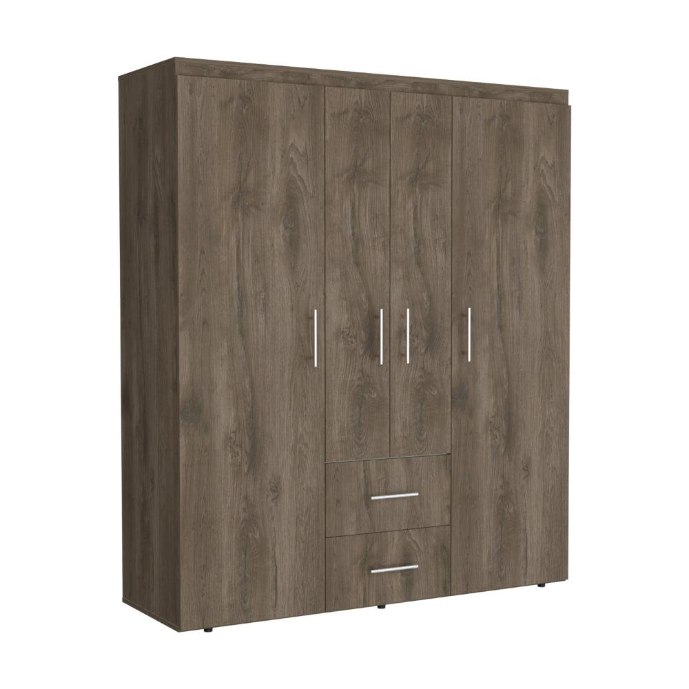 Closet Quenari Nogal Y Blanco