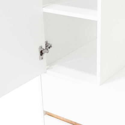 Closet Colima, Blanco Y Café Claro, Con Dos Puertas Batientes