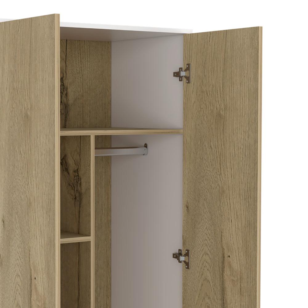 Closet Z81 Ulmari 180  Blanco Y Duna