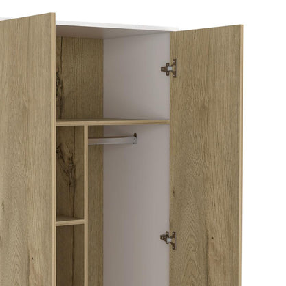 Closet Z81 Ulmari 180  Blanco Y Duna