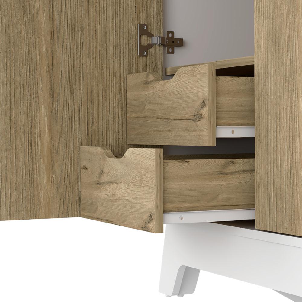 Closet Z81 Ulmari 180  Blanco Y Duna