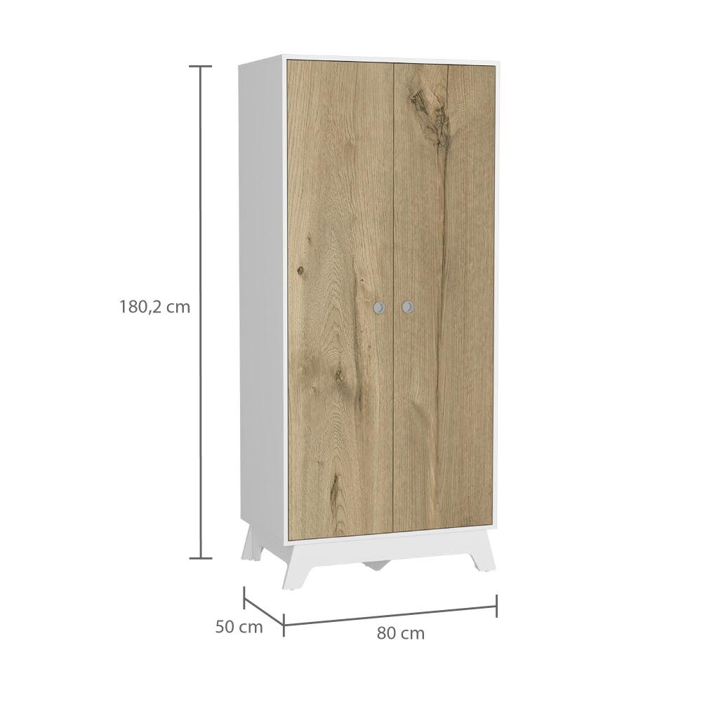 Closet Z81 Ulmari 180  Blanco Y Duna