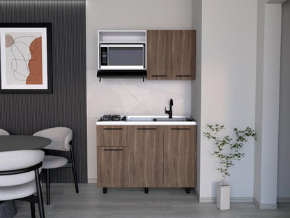Cocina 120 Kurova  Blanco Meson Derecho