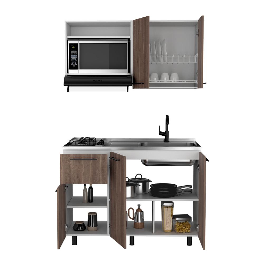 Cocina 120 Kurova  Blanco Meson Derecho