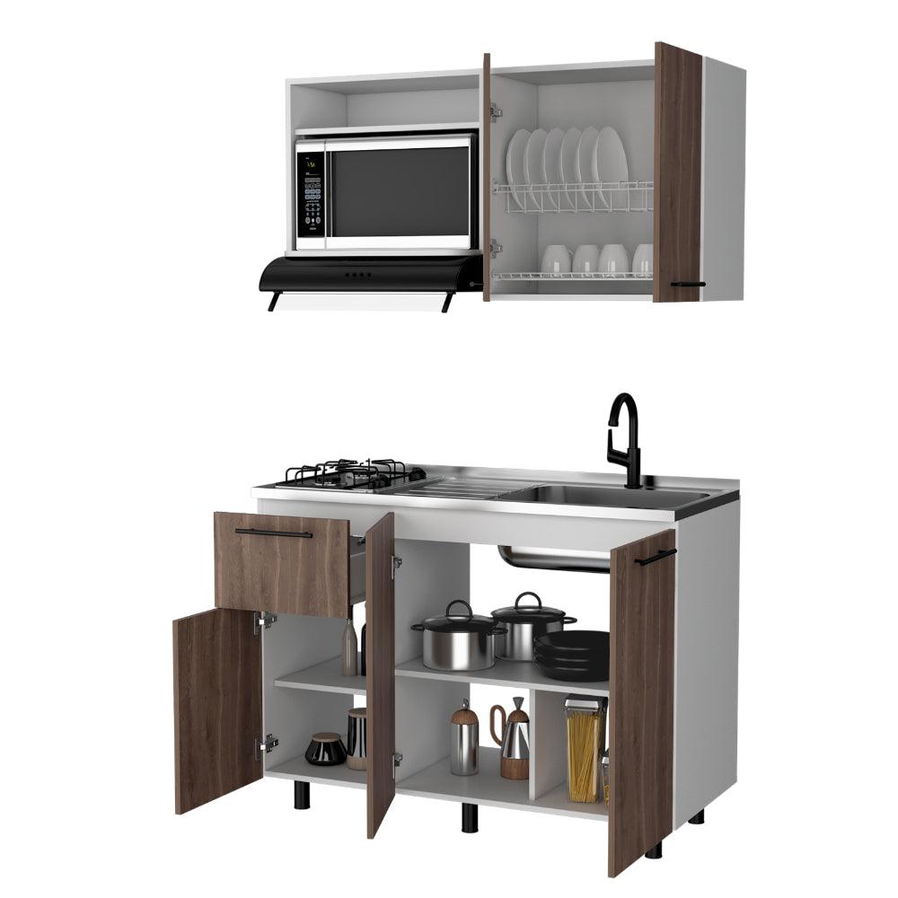 Cocina 120 Kurova  Blanco Meson Derecho