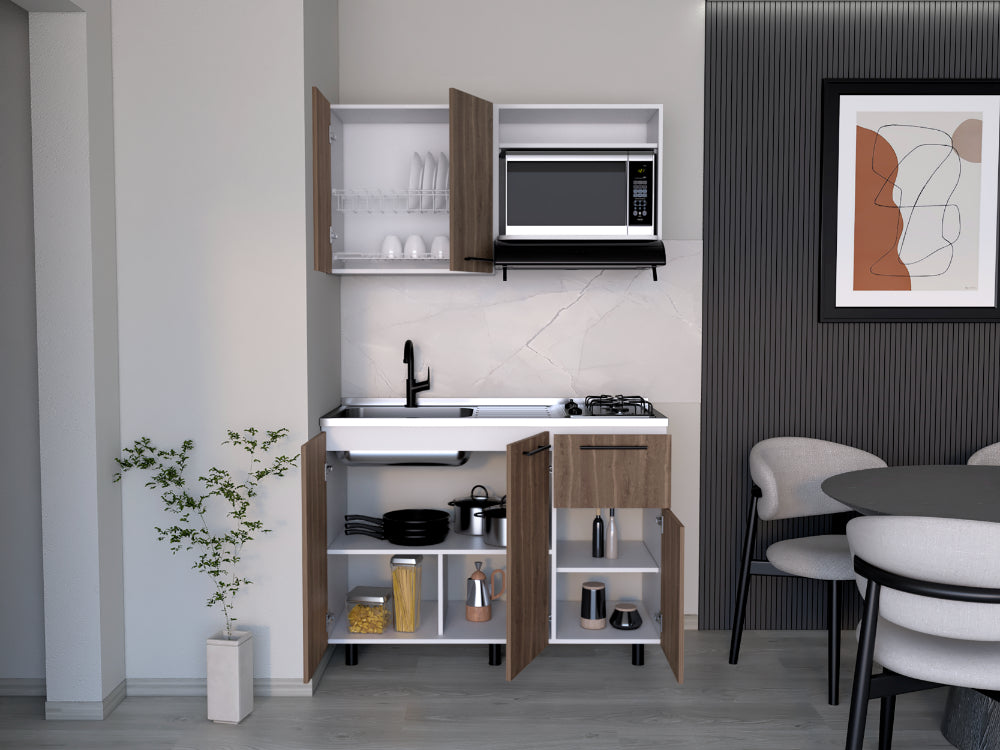 Cocina 120 Kurova  Blanco Meson Izquierdo