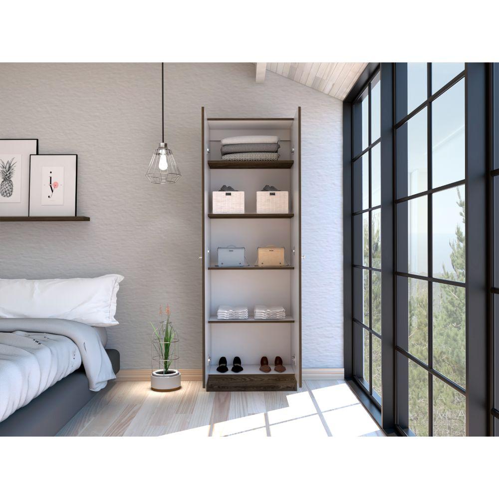 Closet 2 Pesil Home Multiusos  Coñac Y Blanco