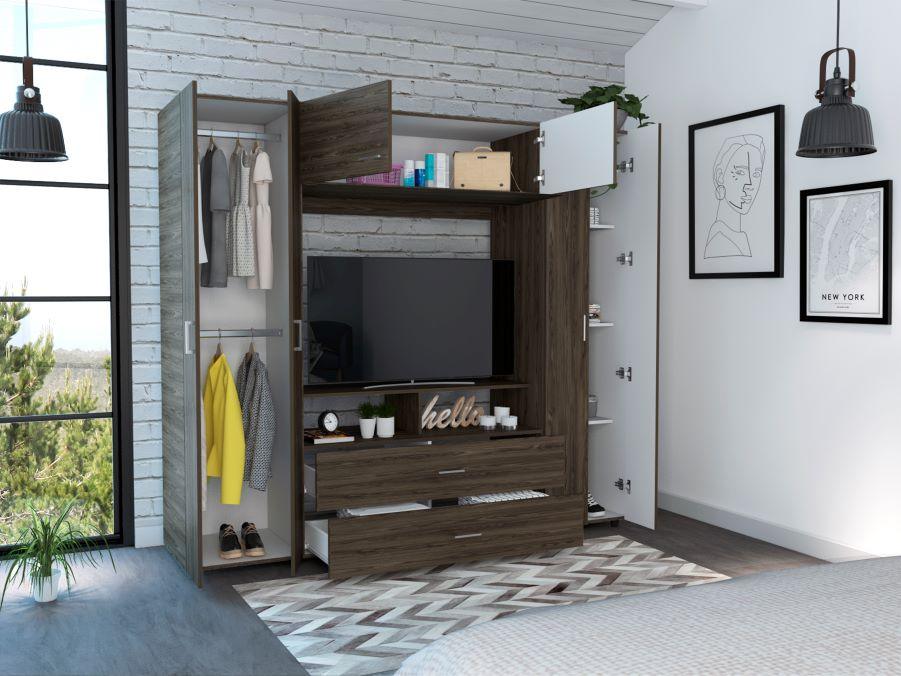 Closet Isvela Z Coñac Y Blanco