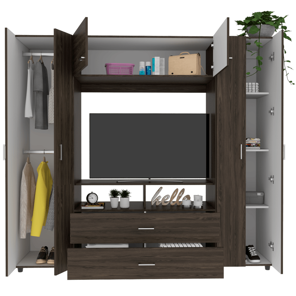 Closet Isvela Z Coñac Y Blanco