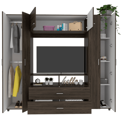 Closet Isvela Z Coñac Y Blanco