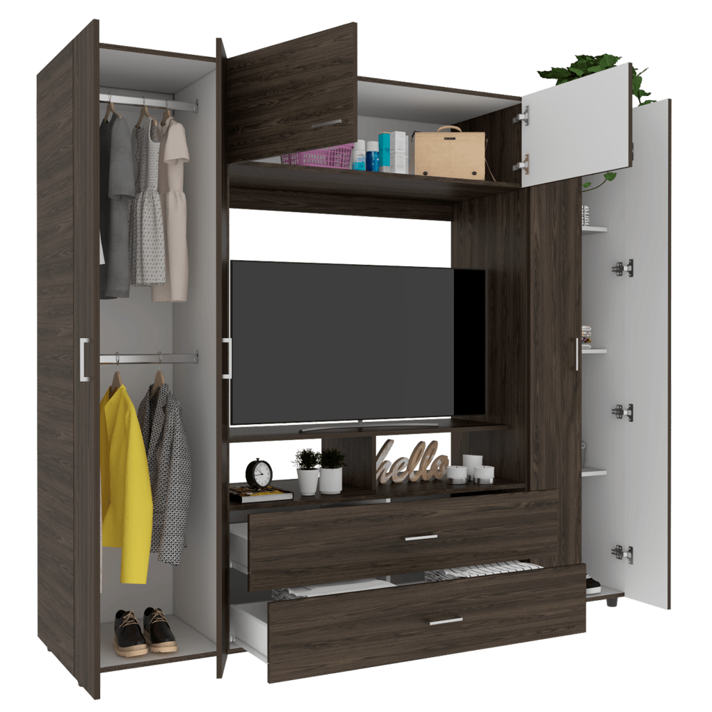 Closet Isvela Z Coñac Y Blanco