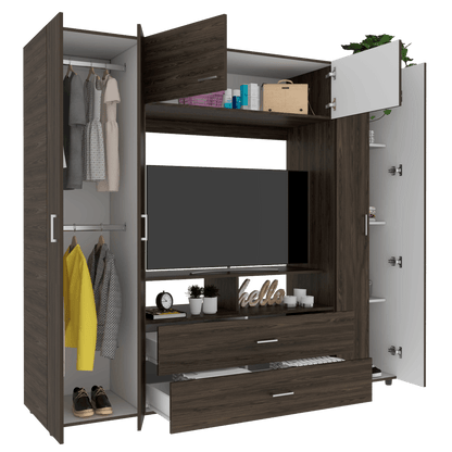 Closet Isvela Z Coñac Y Blanco