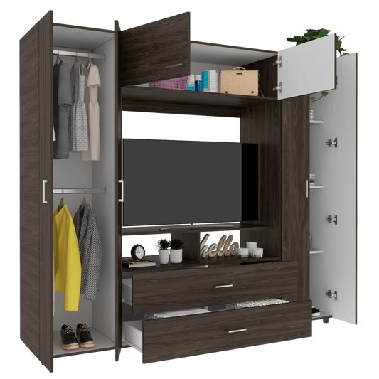 Closet Isvela Z Coñac Y Blanco