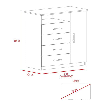 Organizador Zireon Cobre Y Blanco