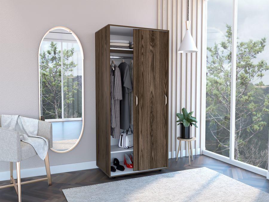 Closet Rofel Chocolate Y Blanco