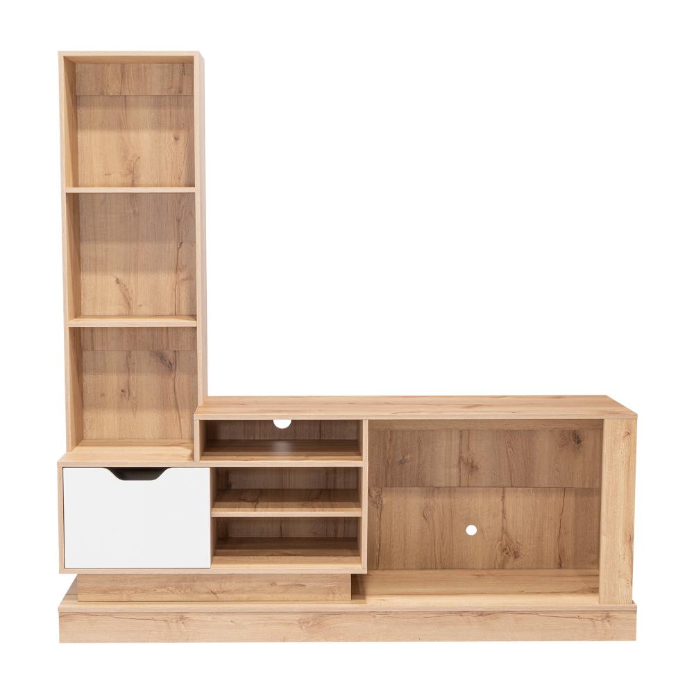 Mesa Para Tv Klepa Duna Y Blanco Para Televisor Para 55 Pulgadas