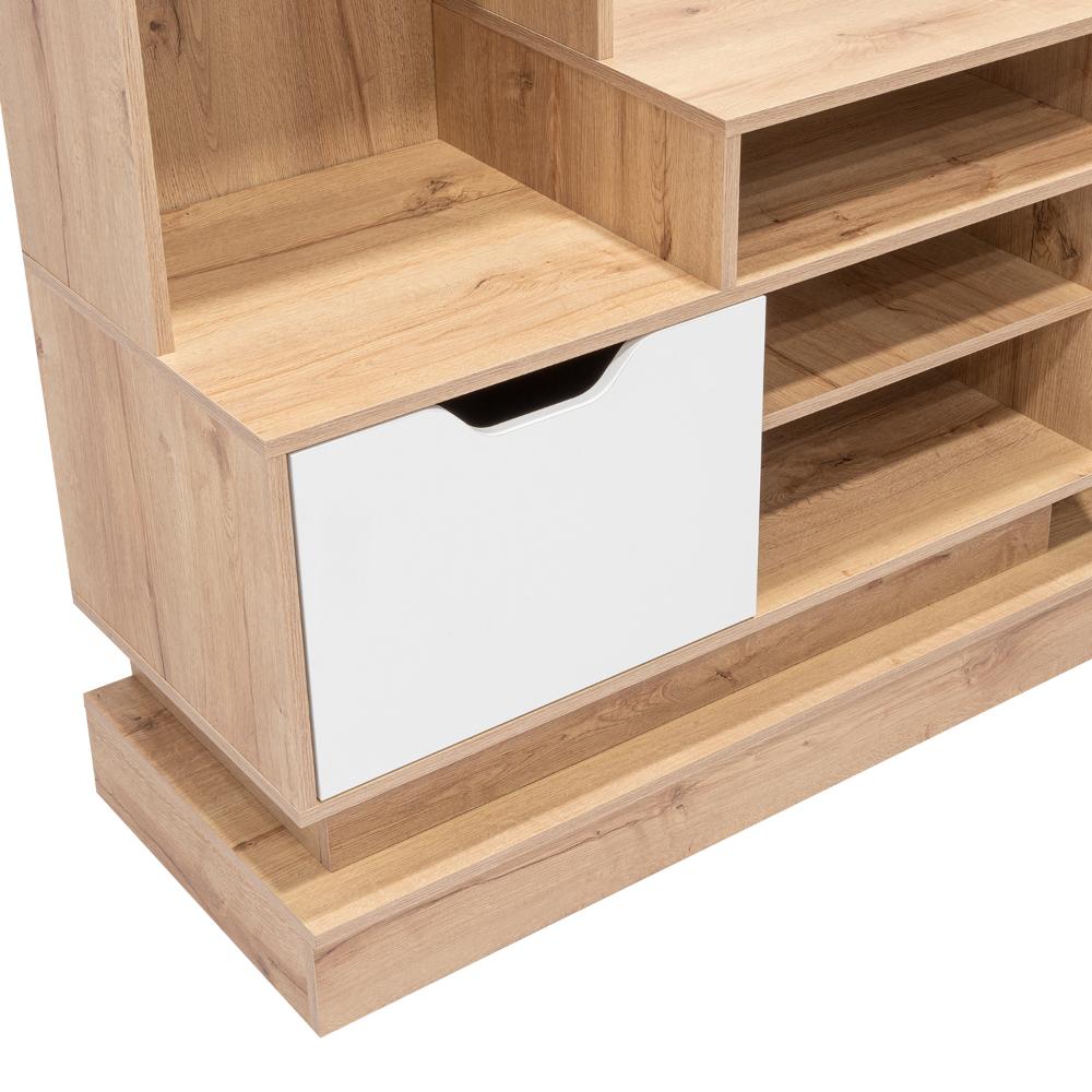 Mesa Para Tv Klepa Duna Y Blanco Para Televisor Para 55 Pulgadas