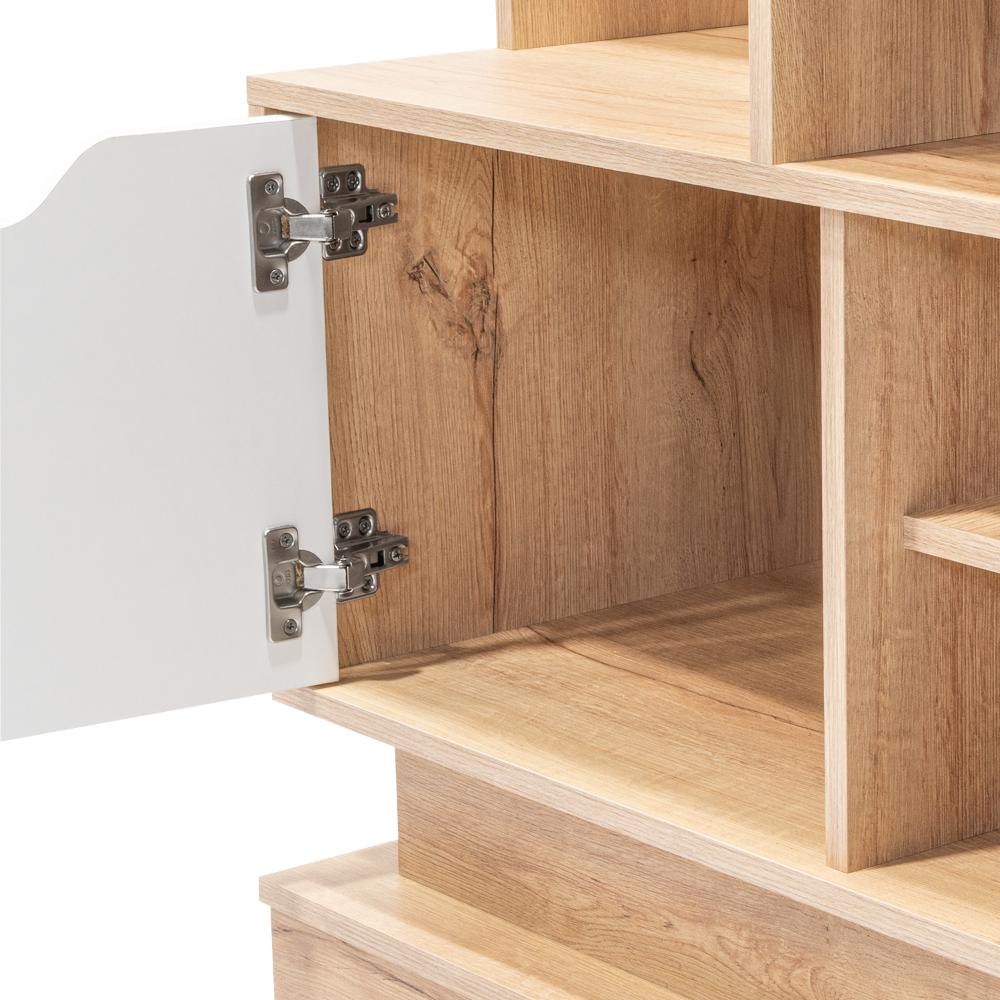 Mesa Para Tv Klepa Duna Y Blanco Para Televisor Para 55 Pulgadas