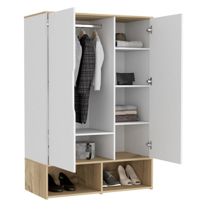 Closet Zapateto Z100 X 150 X 50 Bicolor  Blanco Duna