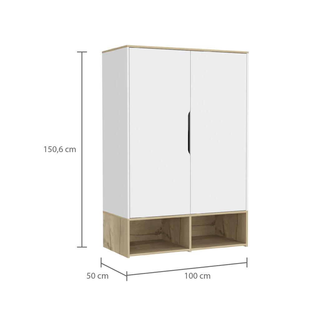 Closet Zapateto Z100 X 150 X 50 Bicolor  Blanco Duna
