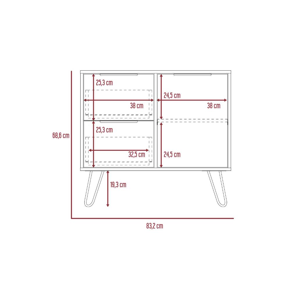 Comoda Doble Eclesticca D 73  Duna Wengue