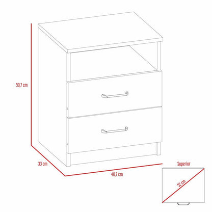 Combo Para Habitación Lixcy Chocolate Incluye Cama, Mesa De Noche Y Organizador