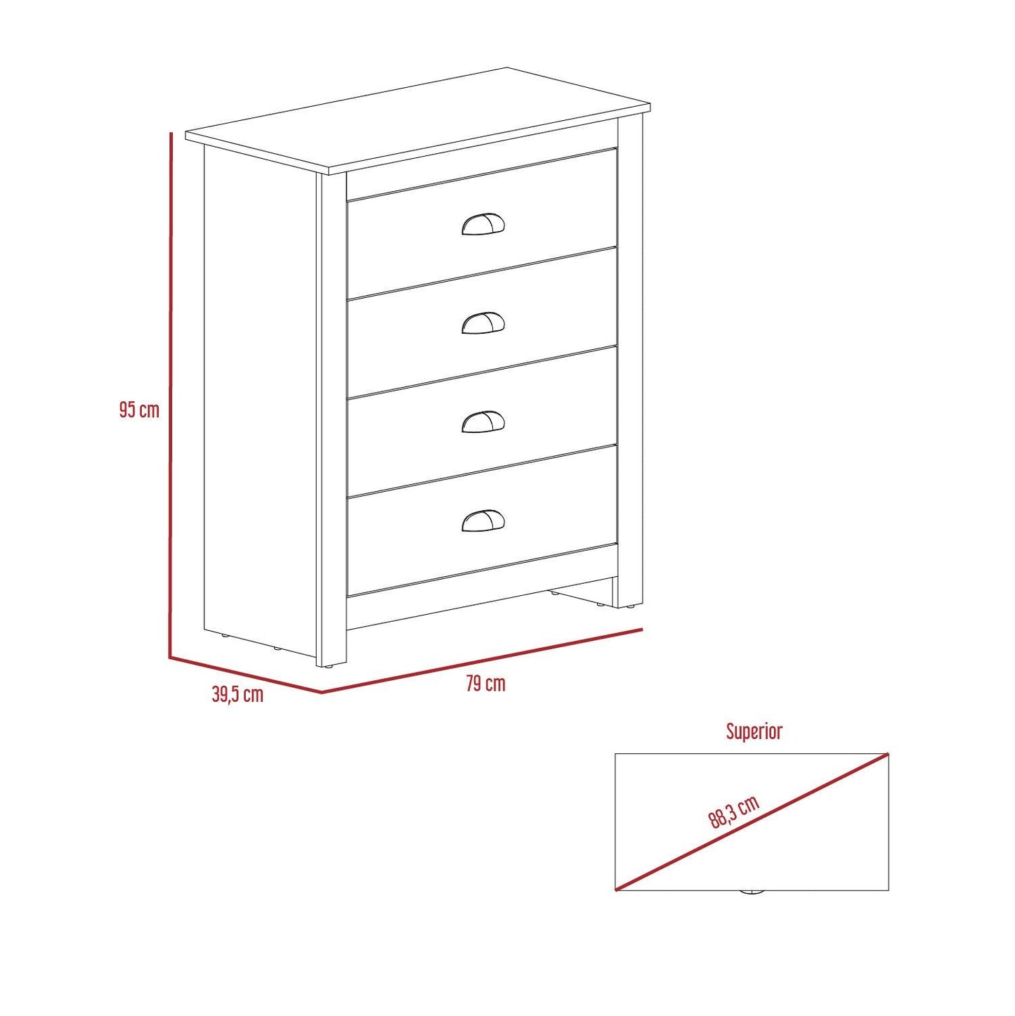 Organizador Irelon Gris Y Macadamia