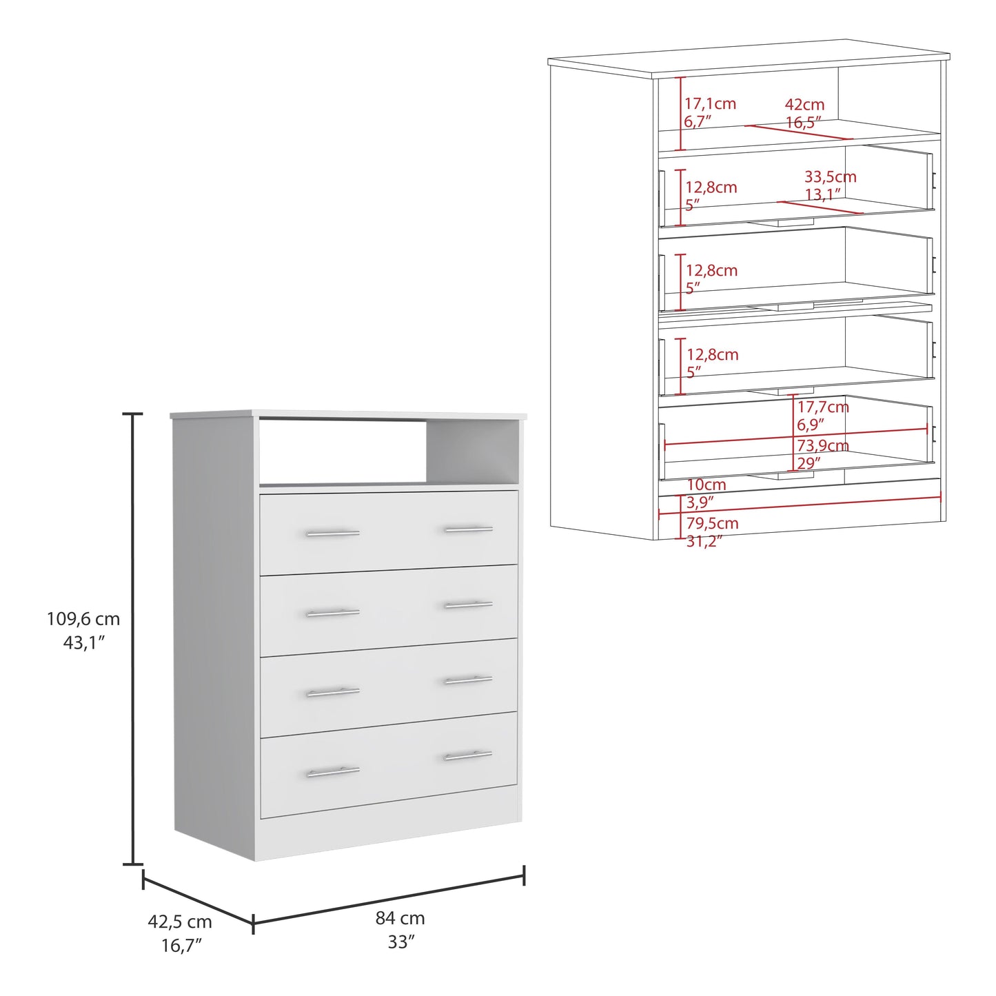 Organizador Zireon Blanco