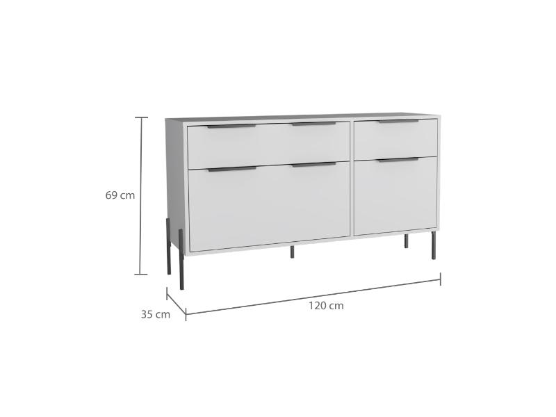 Comoda White Exclusiv  Blanco