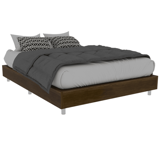 Base Cama Doble Zeyra Chocolate