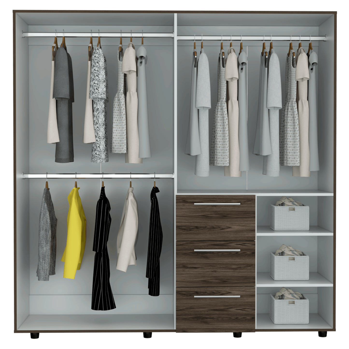 Closet Irvian Chocolate Y Blanco
