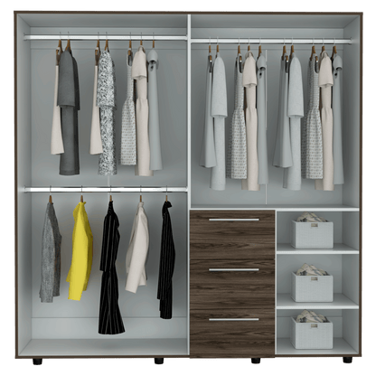 Closet Irvian Chocolate Y Blanco