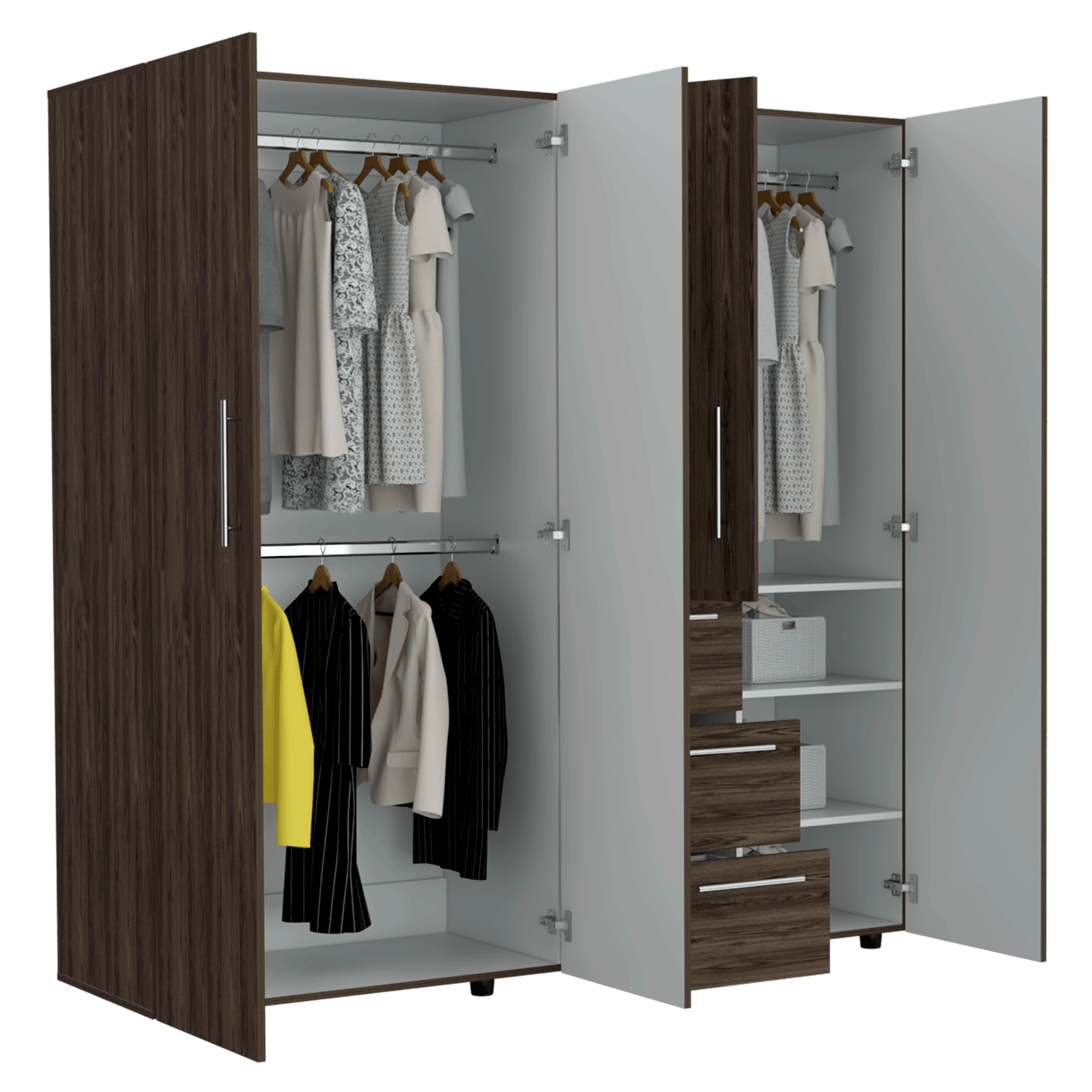 Closet Irvian Chocolate Y Blanco