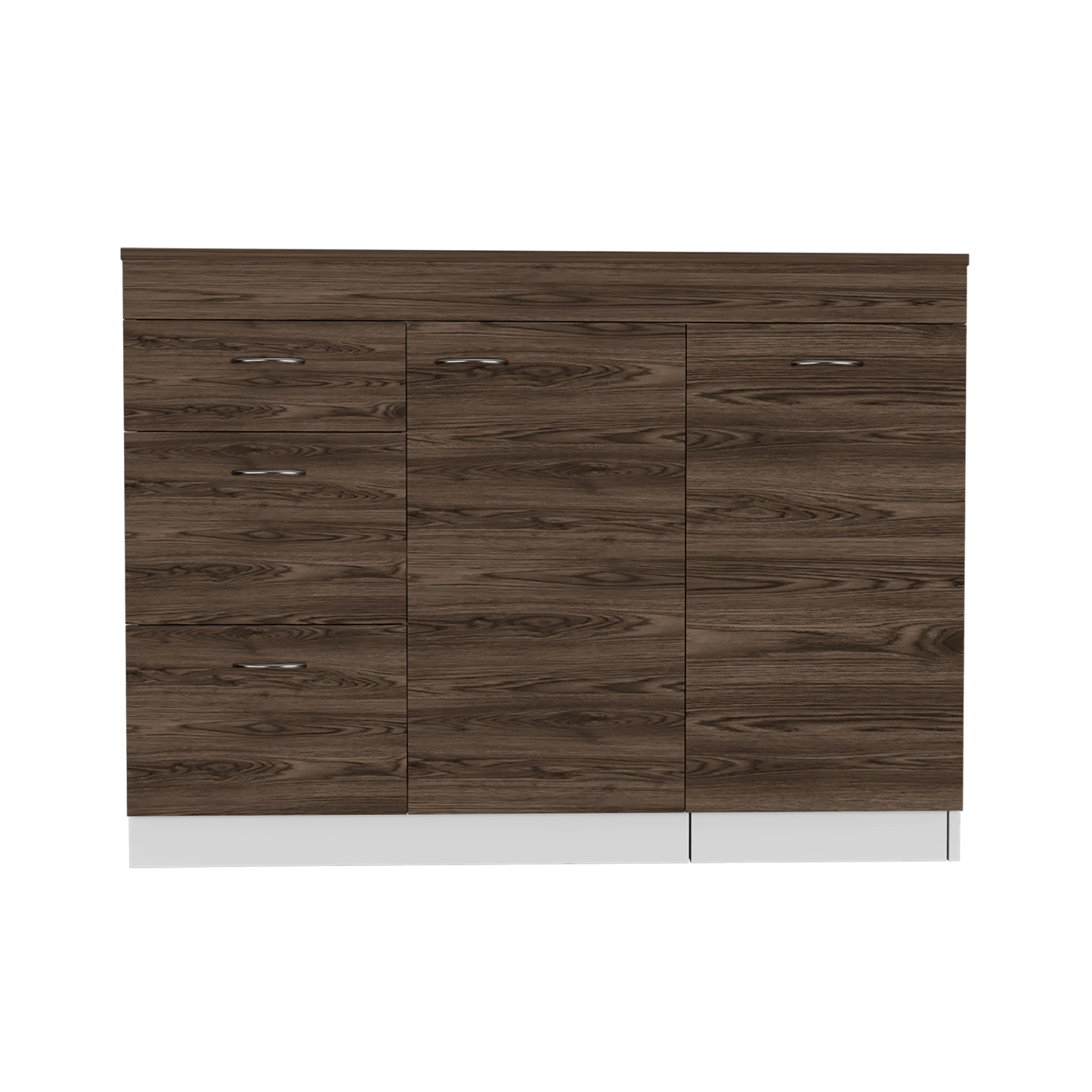 Gabinete Inferior De Cocina Parris Blanco Y Coñac 120 Cm