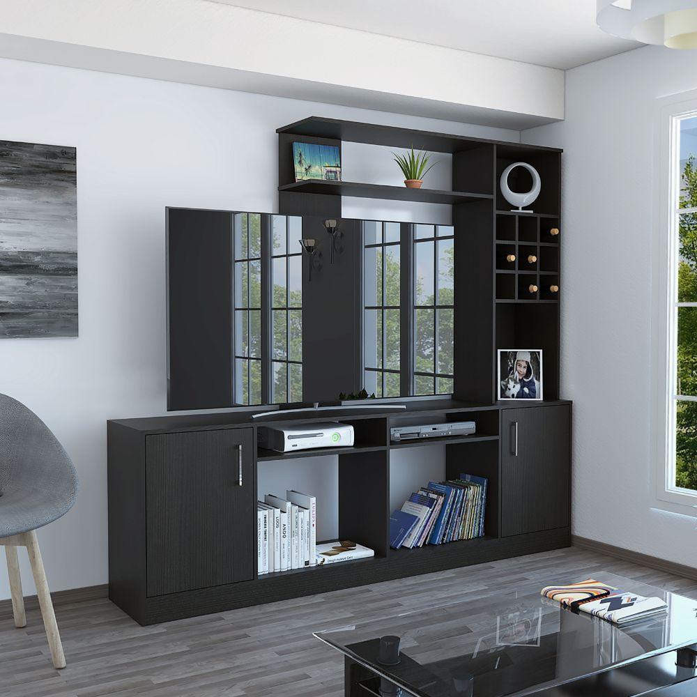 Mesa Para Tv Sentry Wengue Para Televisor De Hasta 60 Pulgadas