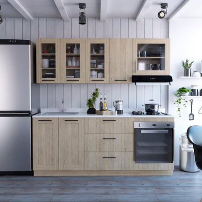 Cocina Integral Elavor Rovere Con Mesón Izquierdo