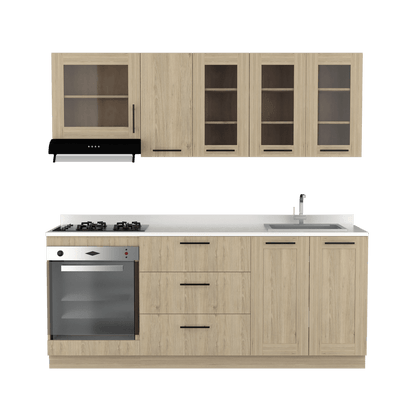 Cocina Integral Elavor Rovere Con Mesón Derecho