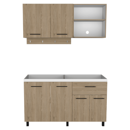 Cocina Integral Xireya Rovere Y Blanco Sin Meson