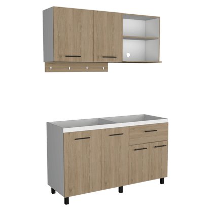 Cocina Integral Xireya Rovere Y Blanco Sin Meson