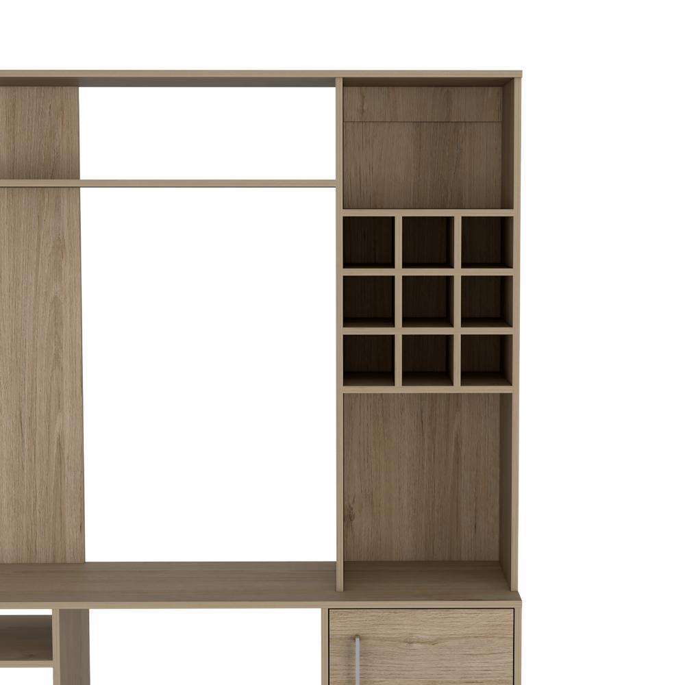 Mesa Para Tv Veluna Rovere Y Blanco, Para Tv De 60''