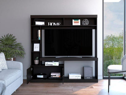 Mesa Para Tv Veonia Wengue Con Espacio Para Televisor De 55 Pulgadas