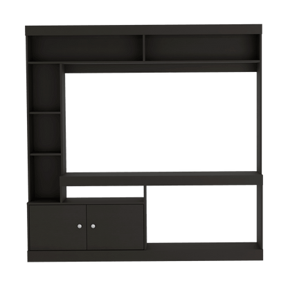 Mesa Para Tv Veonia Wengue Con Espacio Para Televisor De 55 Pulgadas